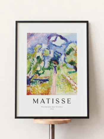 26107 matisse promenade des oliviers siyah tablo 1.webp