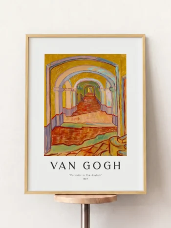 26112 van gogh corridor in the asylum ahsap tablo 1.webp