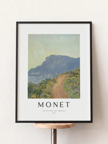 26118 monet la corniche near monaco siyah tablo 1.webp