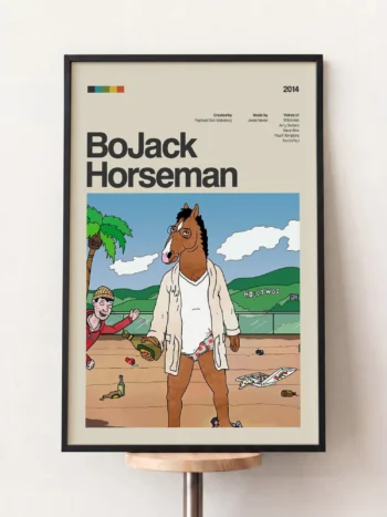44119 bojack horseman siyah tablo 1.webp